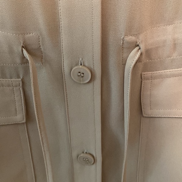 MarlaWynne Wynne Layers Chiffon Safari Jacket Linen Size Small New - Picture 7 of 12